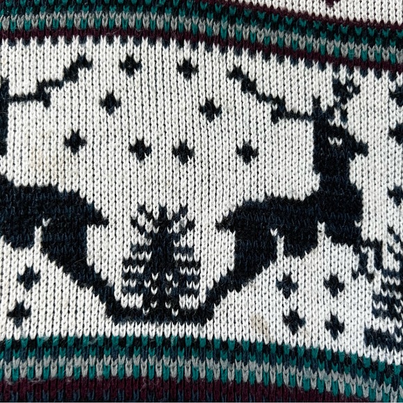 Vintage Rob Winter Reindeer Sweater Medium - Picture 9 of 11